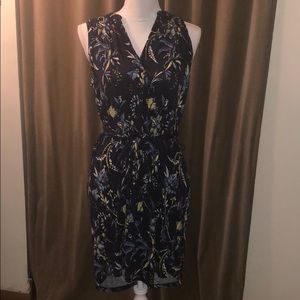 LOFT print shirt dress